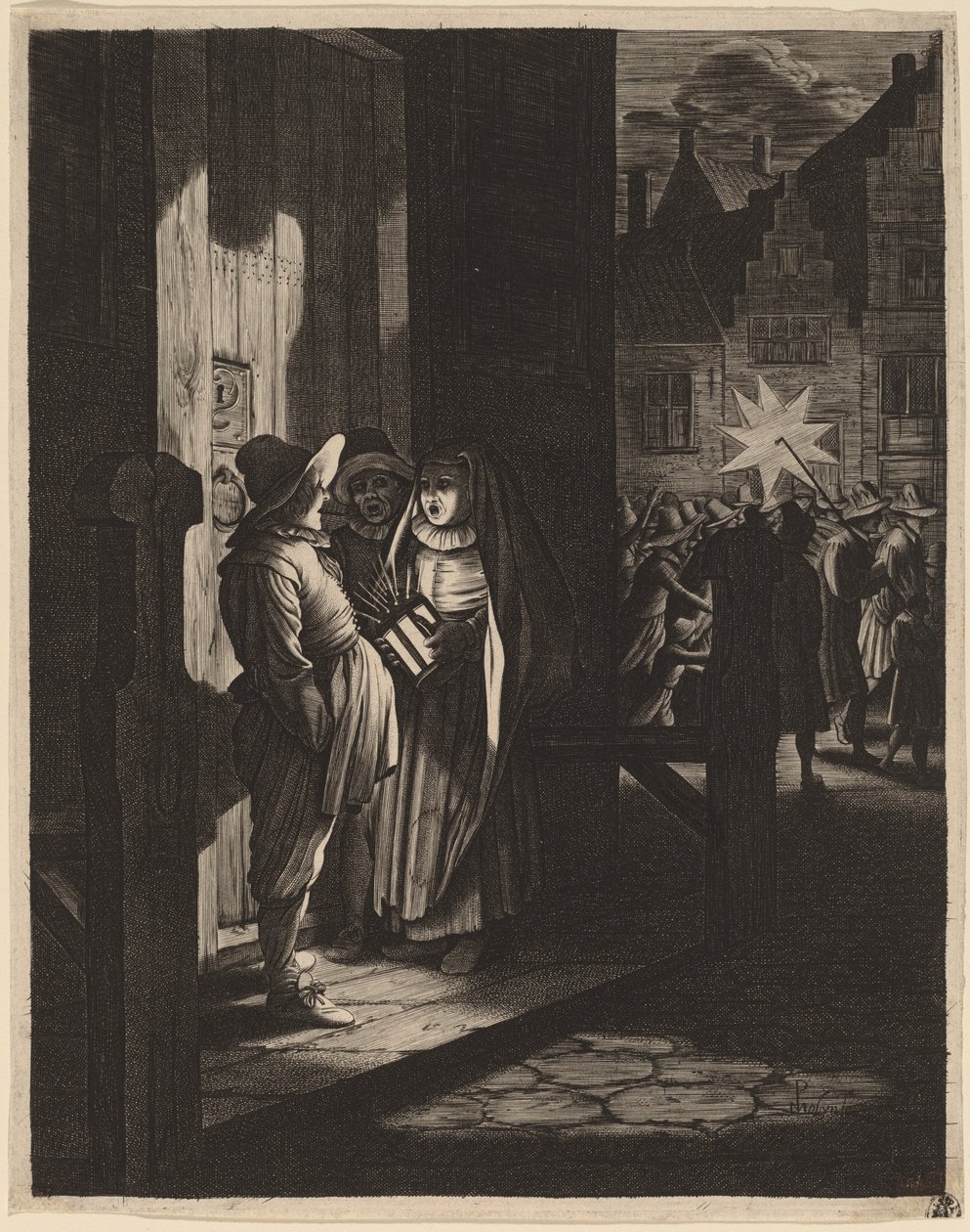 Hvězda králů, noční díl od Jan van de Velde II after Pieter Molijn
