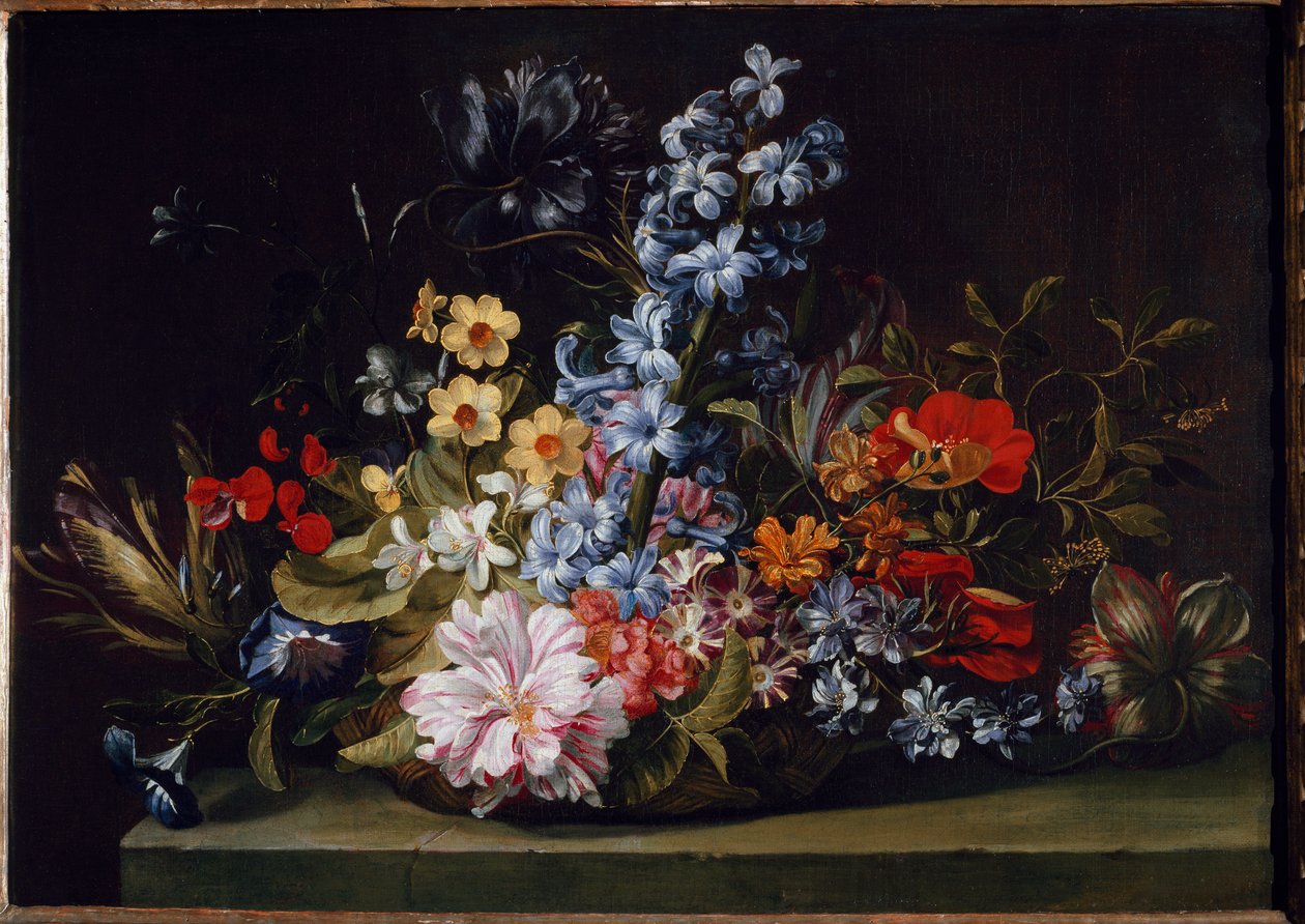 Květinový koš (malba od Jan van den Hecke