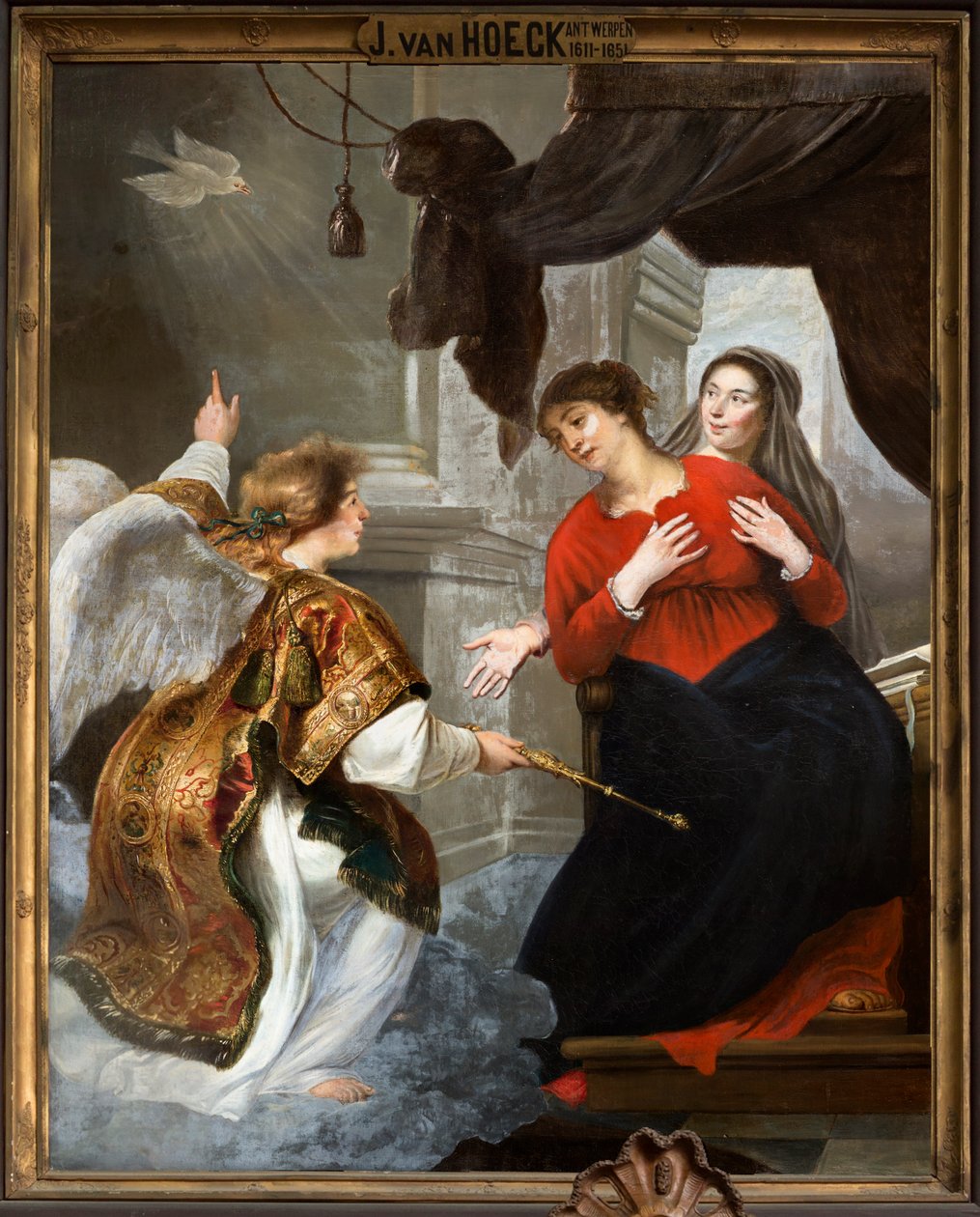 Farní kostel (Farní kostel Panny Marie). Interiér. malování. od Jan van den Hoecke