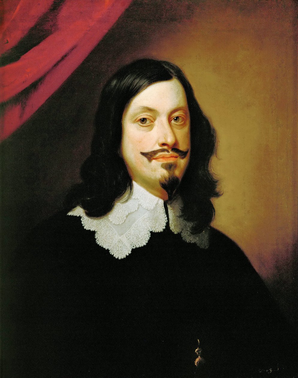 Portrét císaře Ferdinanda III. (1608-1657) de Habsbourg - Jan van den Hoecke (van Hoek, van Hoeck, Vanhoek) (1611-1651). Olej na plátně, c. 1643. Rozměr : 74,5x61 cm. Uměleckohistorické muzeum, Vienne od Jan van den Hoecke