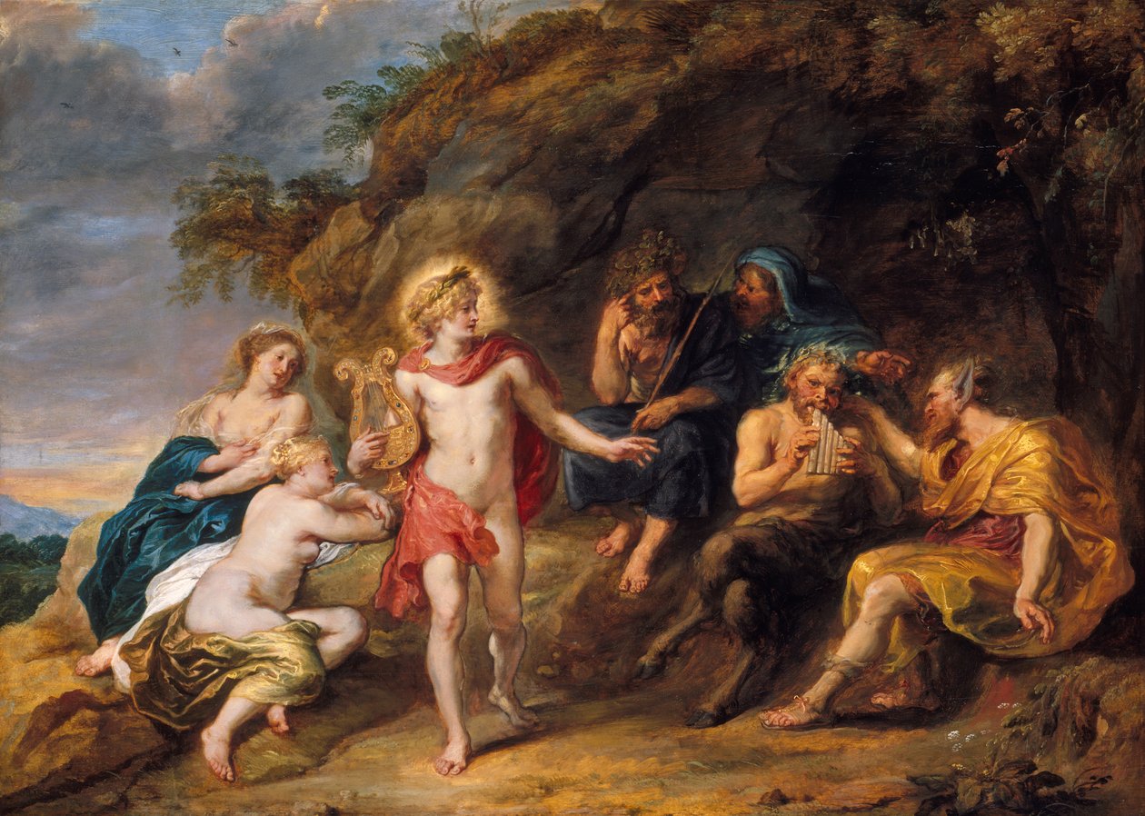 Midasův soud, kolem roku 1640 od Jan van den Hoecke