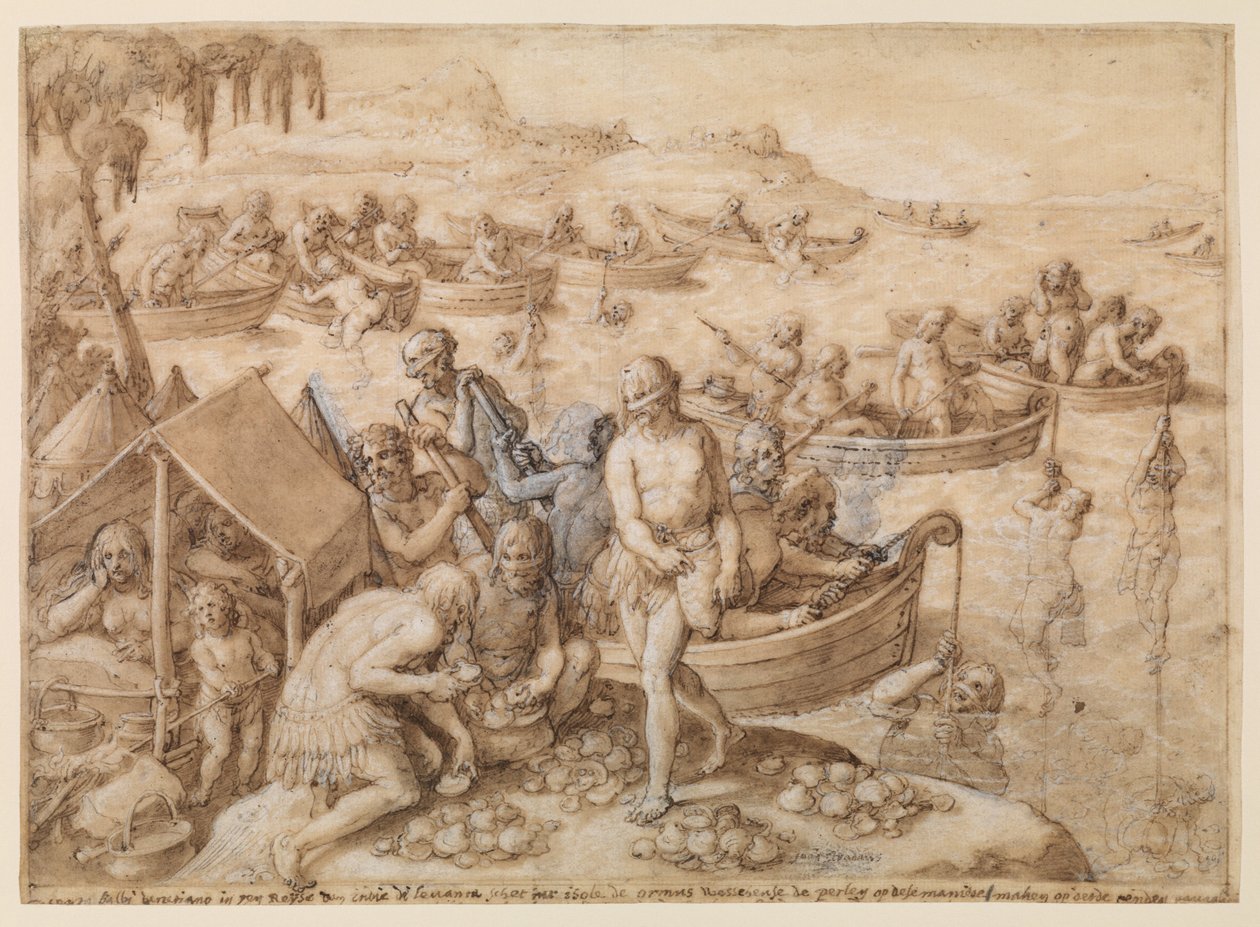  od Jan van der (1523-1605) Straet