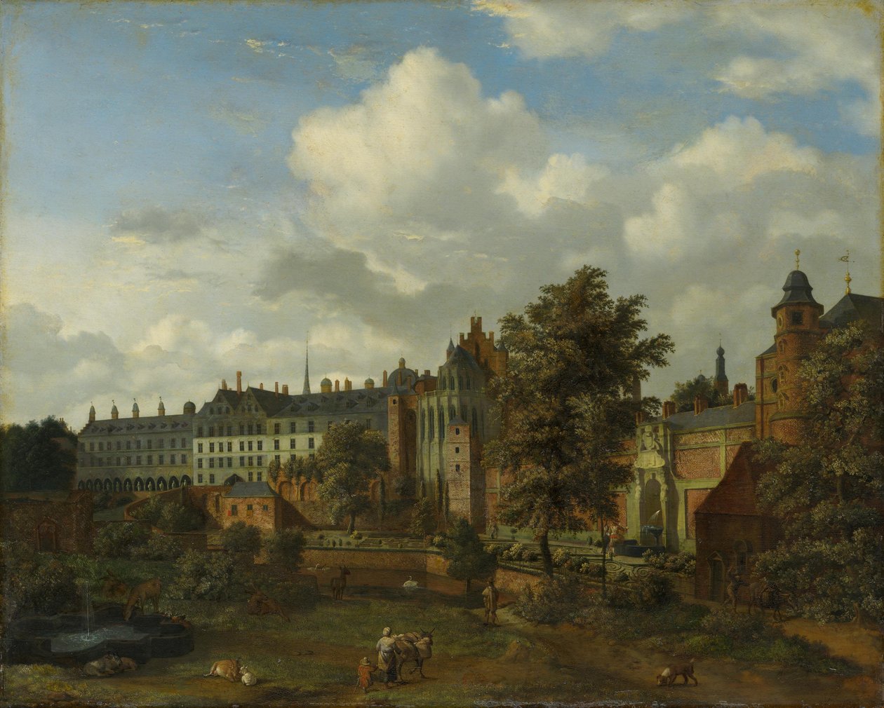 Starý palác v Bruselu od Jan van der Heyden