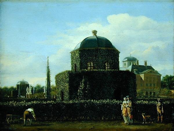 Pavilon Boschova domu, rezidence správce města Gravenhage od Jan van der Heyden