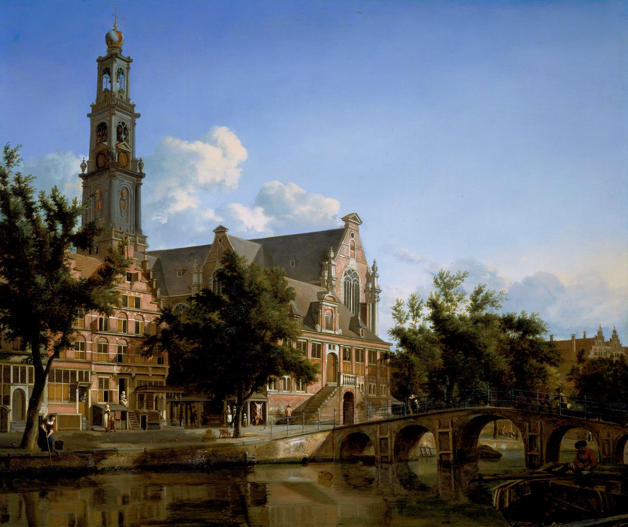 Pohled na Westerkerk, Amsterdam od Jan van der Heyden