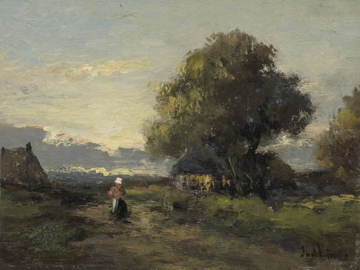 Krajina s farmami od Jan van der Linde