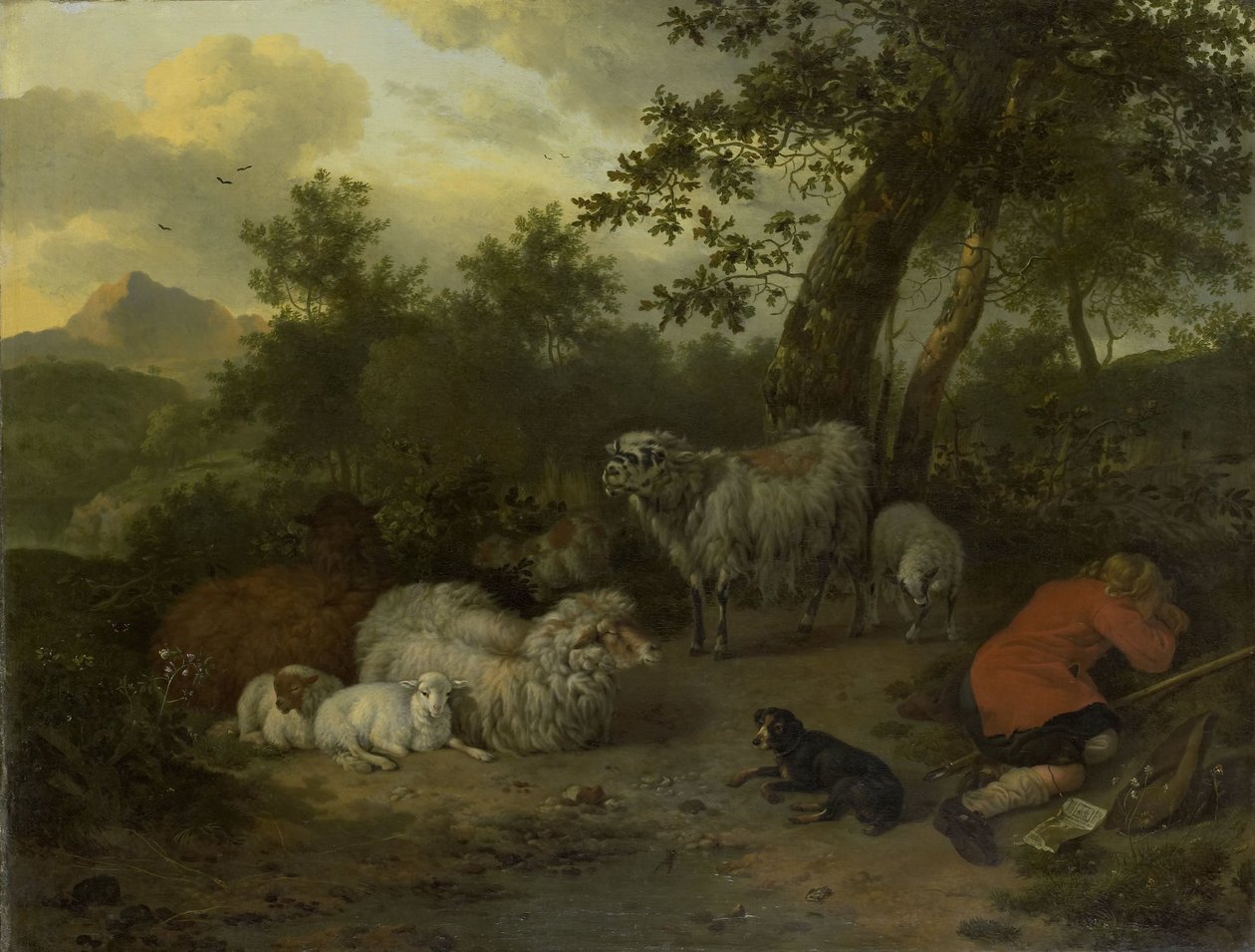 Spící pastýř od Jan van der Meer (II)
