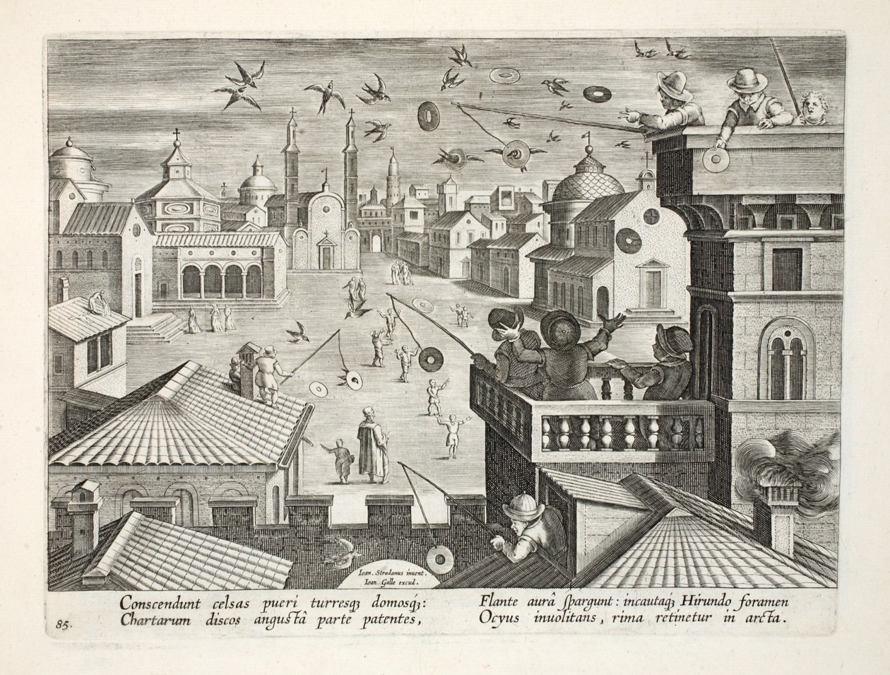 Zachycování vlaštovek pomocí zrcadlových kotoučů s otvory, TD 77, ilustrace z 