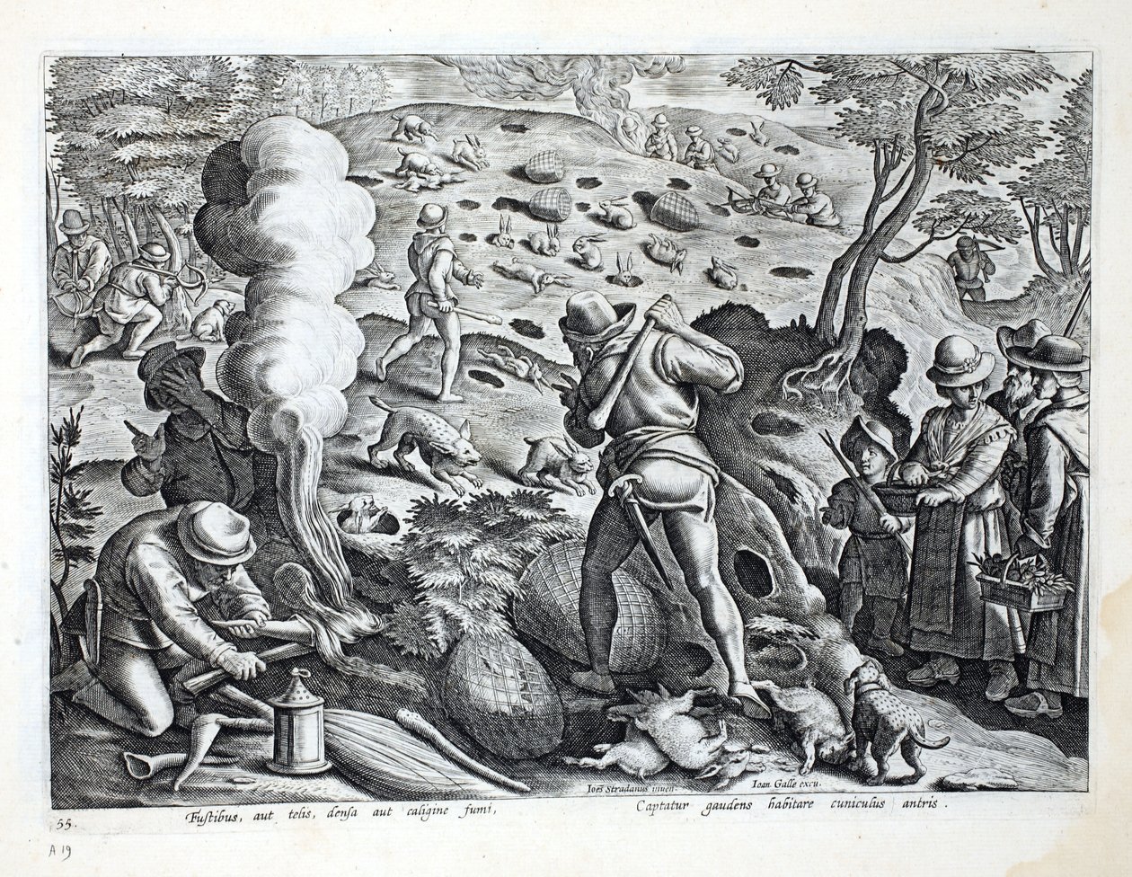 Lov králíků, ilustrace z 