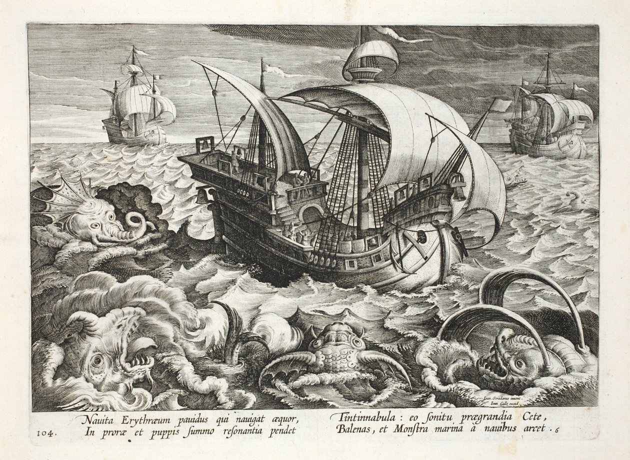 Hunting Sea Creatures, TD 84, ilustrace z 