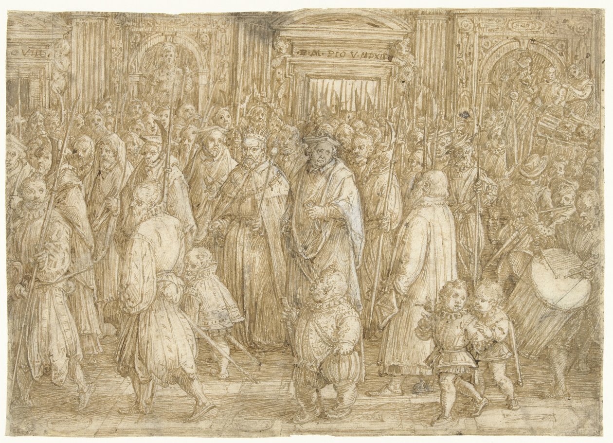 Návrat velkovévody Cosima I. Toskánského do jeho paláce od Jan van der Straet