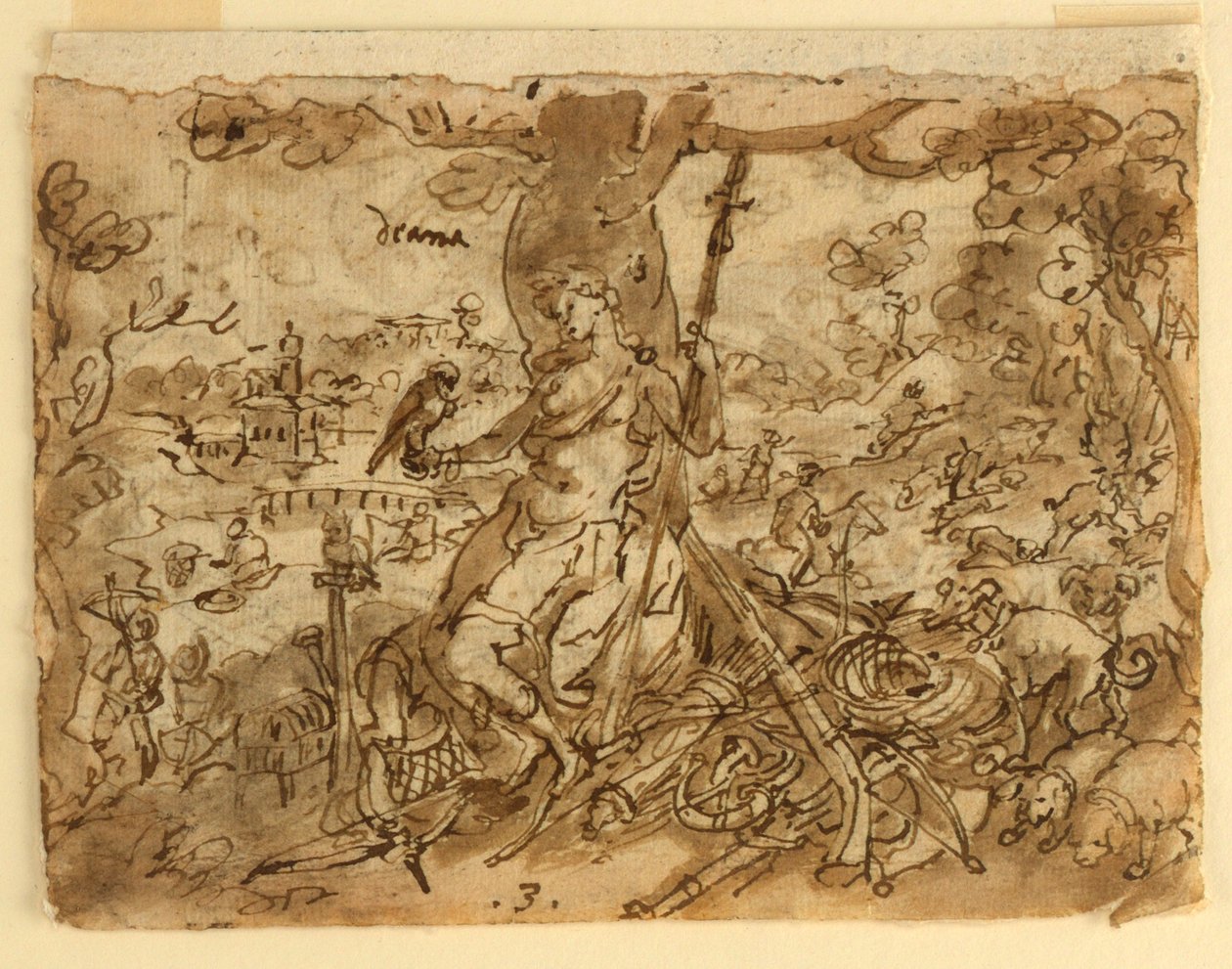 Diana (lov) od Jan van der Straet, called Stradanus
