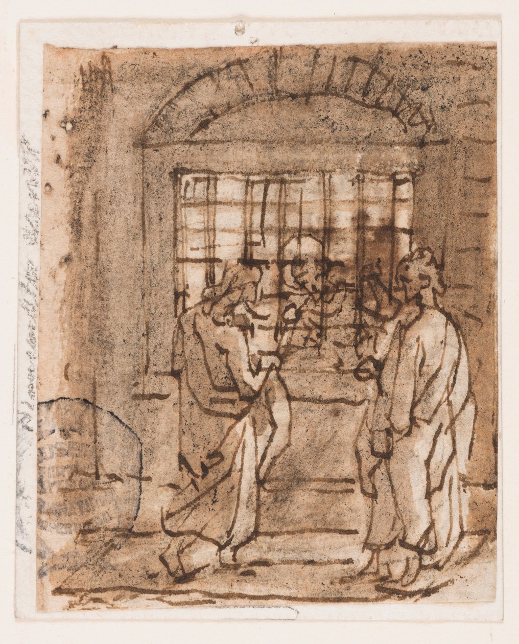 Svatý Petr ve vězení od Jan van der Straet, called Stradanus