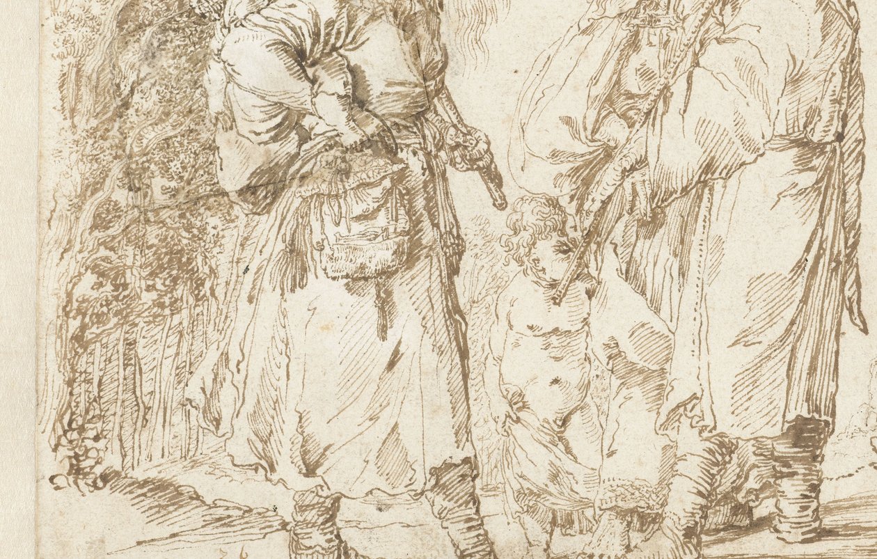 Skupina Romů od Jan van der Venne (attributed to)
