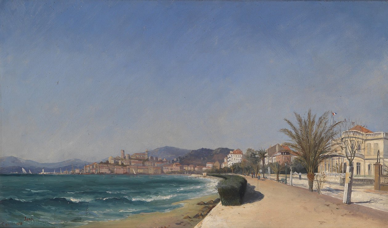 Pohled na promenádu ​​v Cannes od Janci