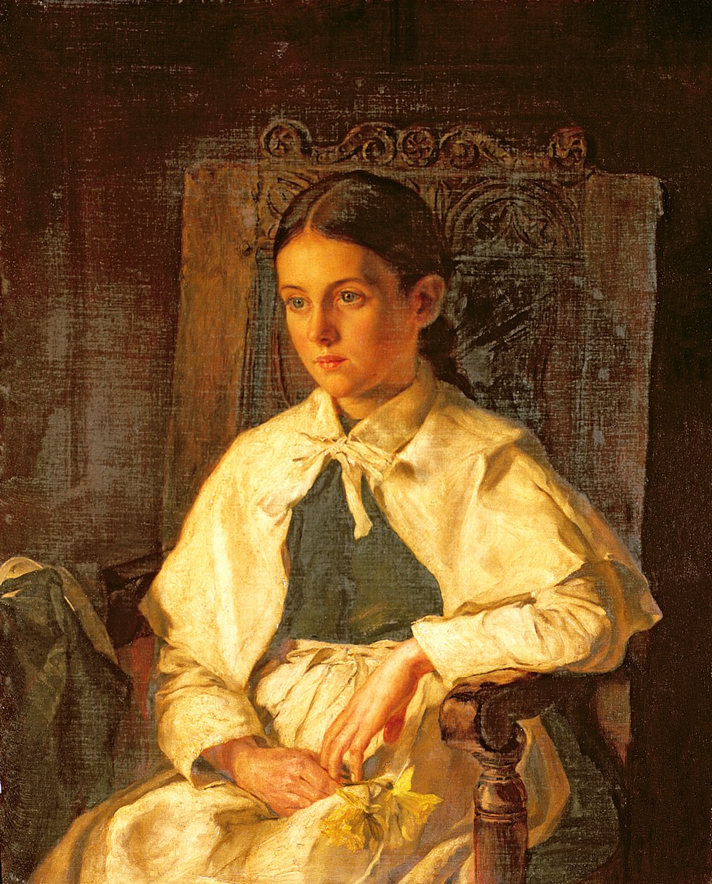 Portrét dívky v kostýmu ze školy Dr. Woodwardse, Maidstone od Jane Day