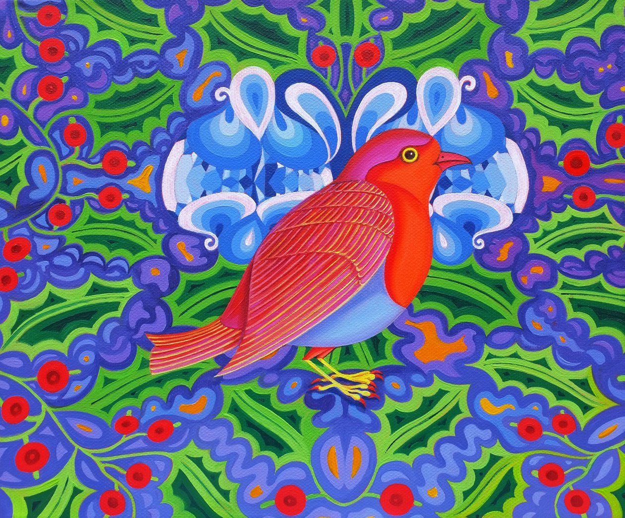 Vánoční Robin, 2012, od Jane Tattersfield