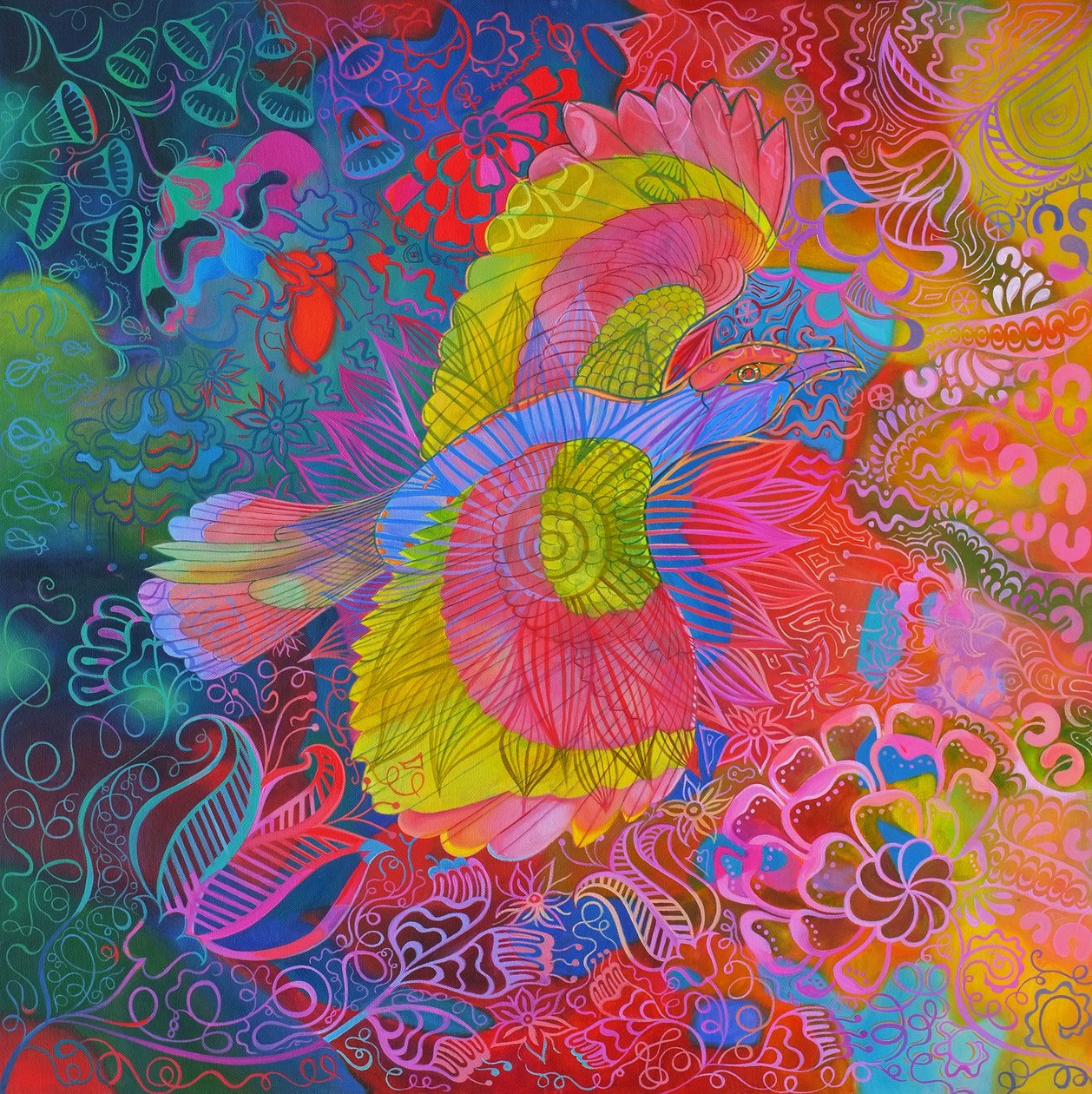 Létající indiánský pták, 2013, od Jane Tattersfield