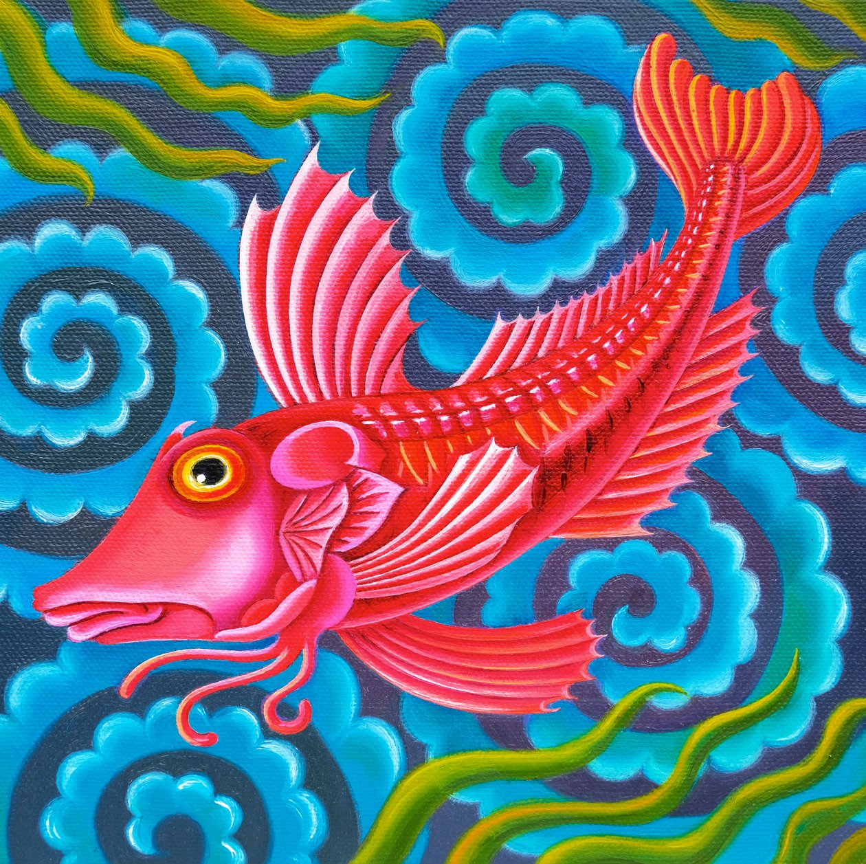 Gurnard fish, 2017, od Jane Tattersfield