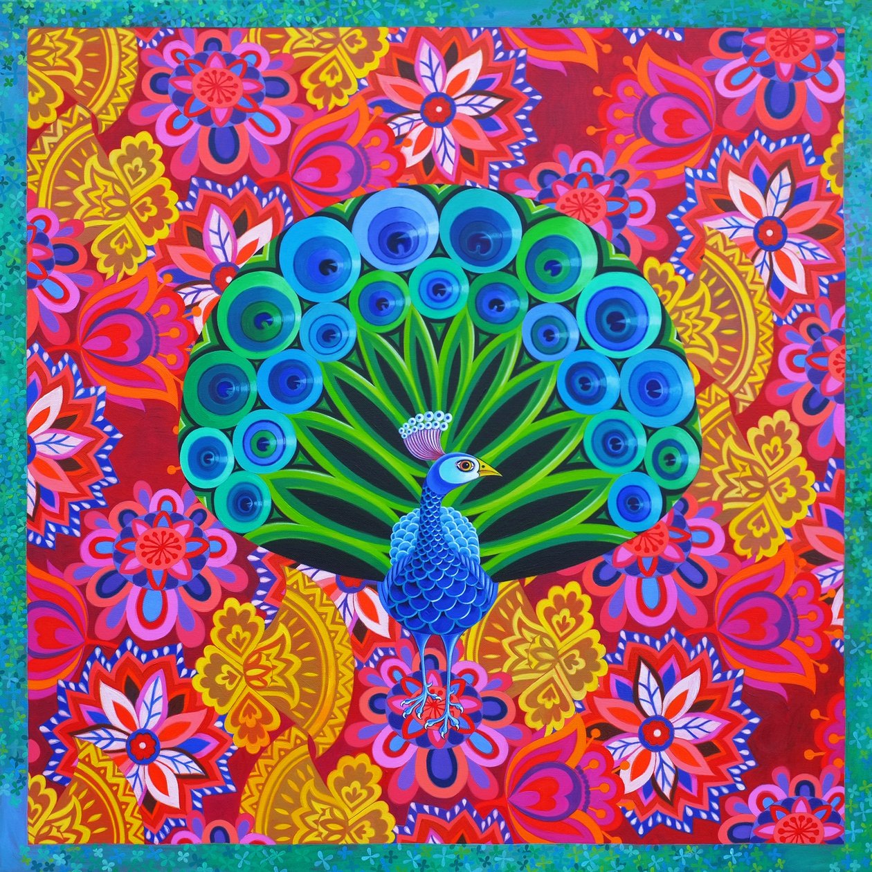 Peacock and pattern, 2015, od Jane Tattersfield