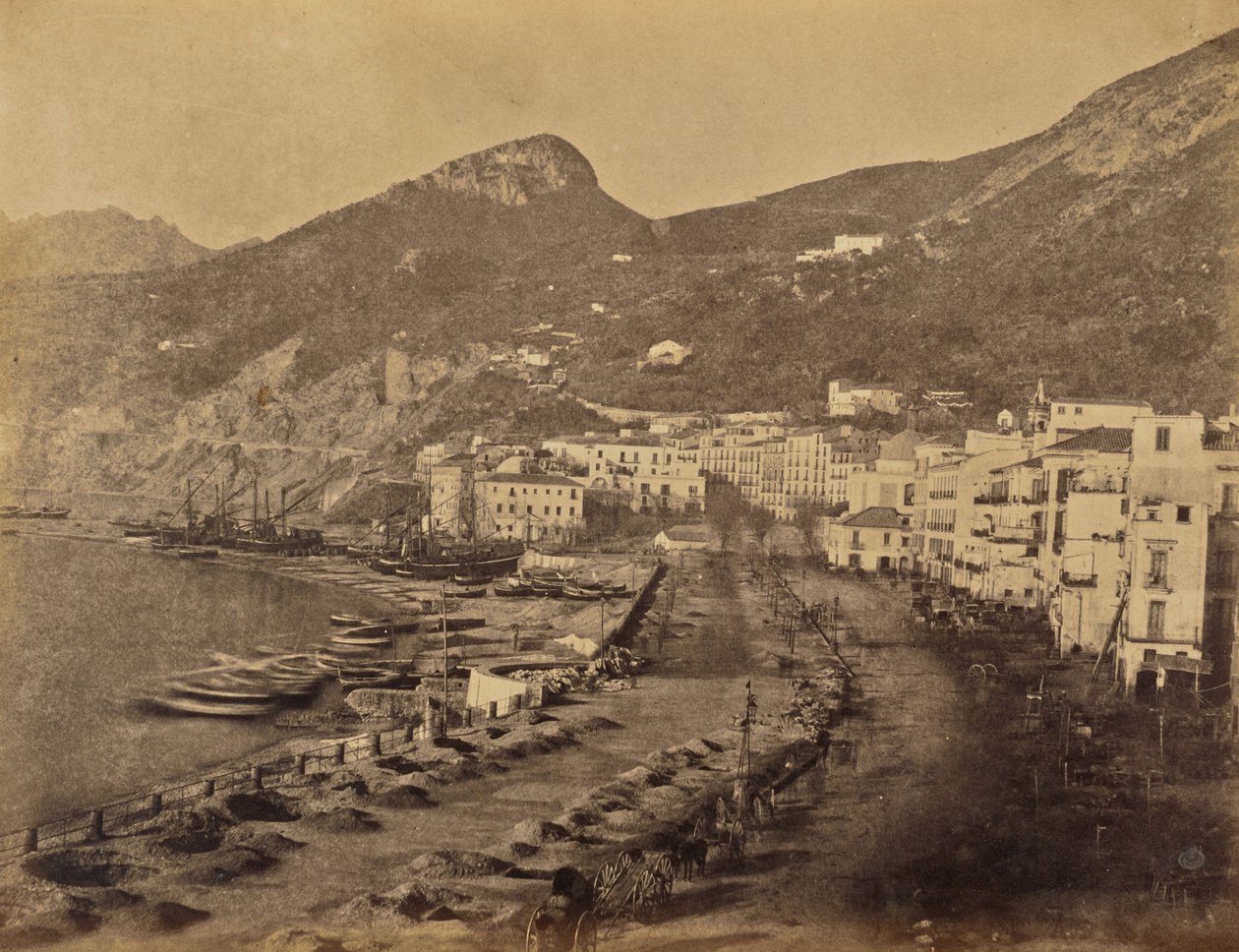 Salerno z okna hotelu od Jane Martha St. John