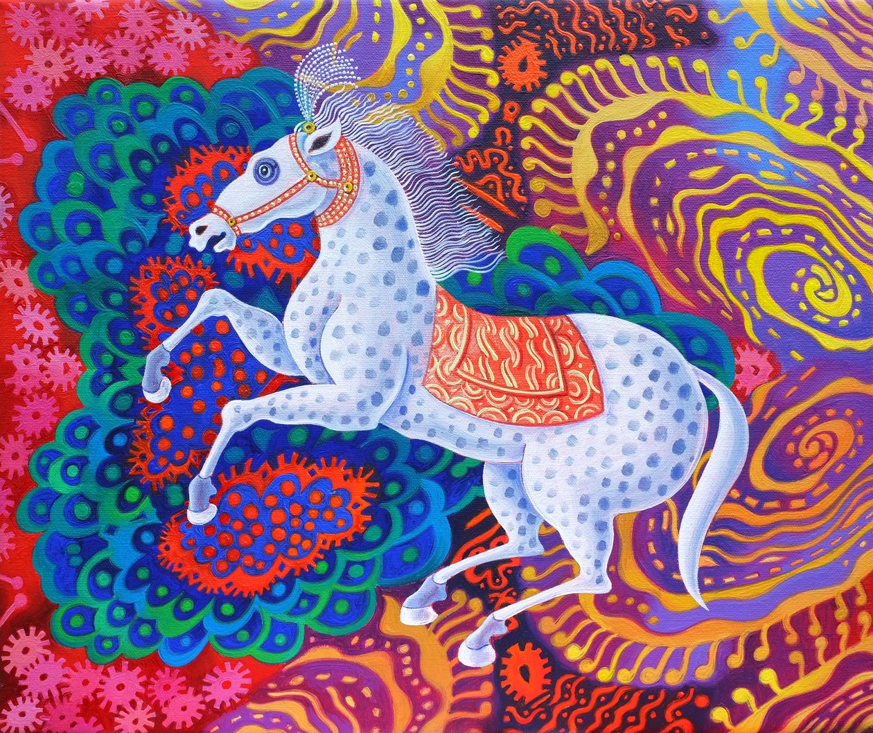 Cirkusový kůň, 2016, od Jane Tattersfield