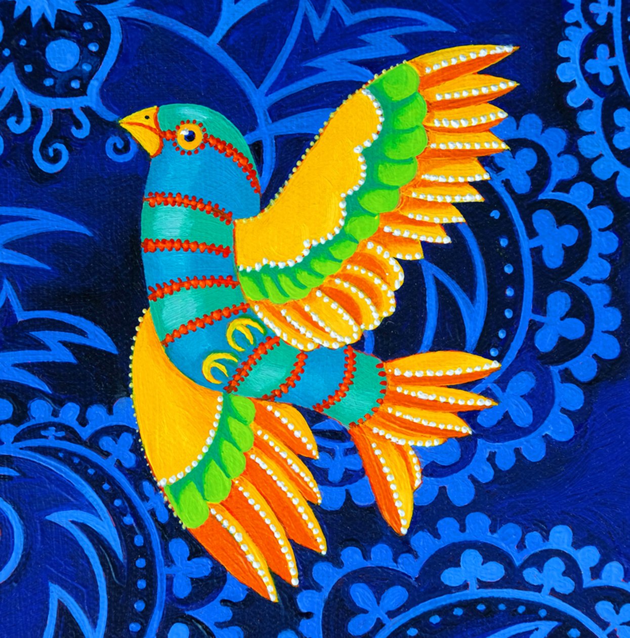 Žlutokřídlý pták, 2019 od Jane Tattersfield