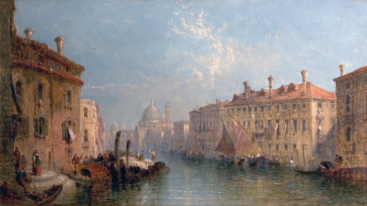 Canal Grande, Benátky, Itálie, kolem roku 1875 od Jane Vivian