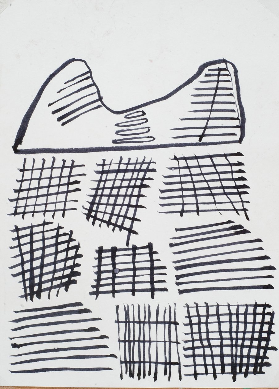 Kresba, 2015 (tuš na papíře) od Janet McKenzie