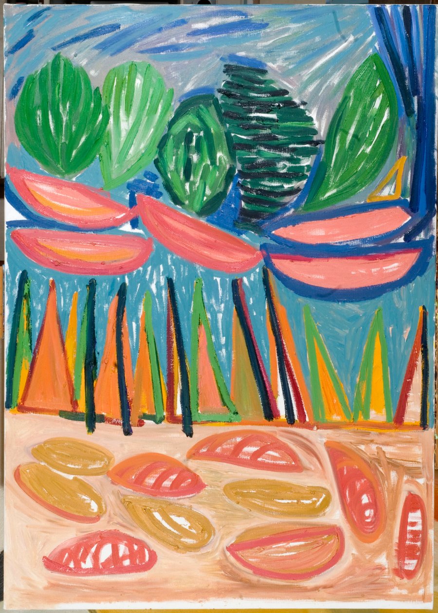 Jsme pouze neporažení (i), 2007 (olej na plátně) od Janet McKenzie
