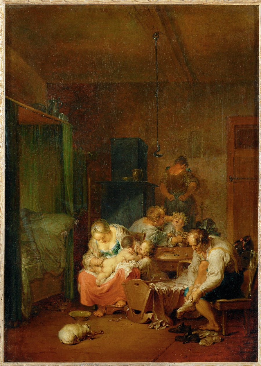 Interiér, ráno (malba na plátně) od Januarius Zick