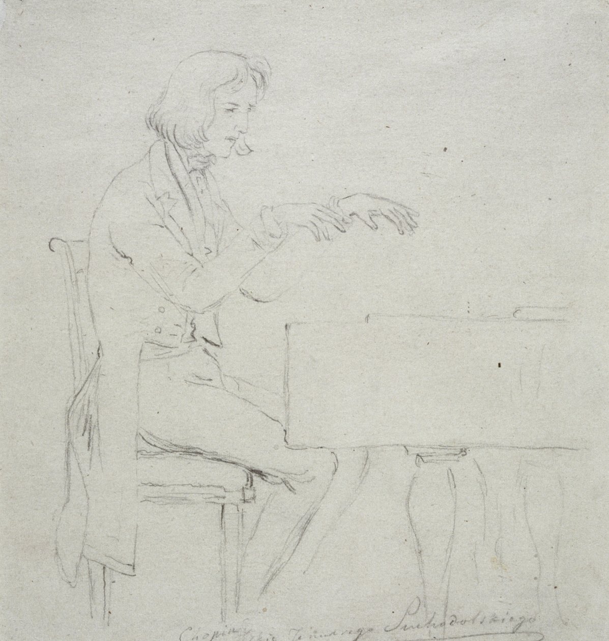 Frederic Chopin (1810-49) u Grand Piano od January Suchodolski