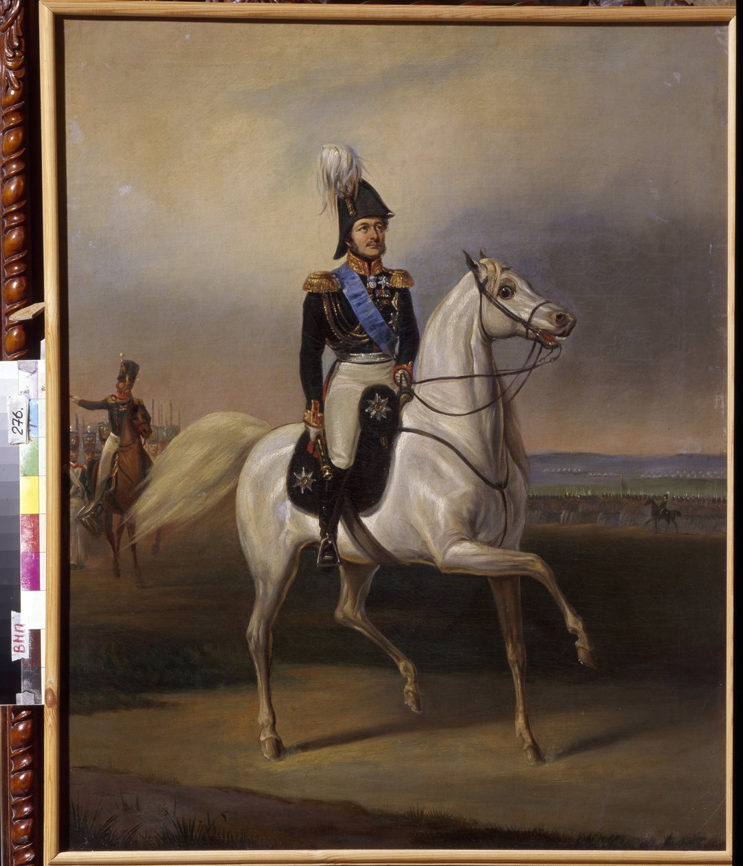 Ivan Fjodorovič Paskevič (1782-1856), hrabě z Erivanu, polský místokrál. (Ivan Fjodorovič Paskevič, hrabě z Erivanu, místokrál polského království). Obraz od ledna (Janvier) Suchodolski (1797-1875), olej na plátně, kolem 1830. Polské umění, c. od January Suchodolski