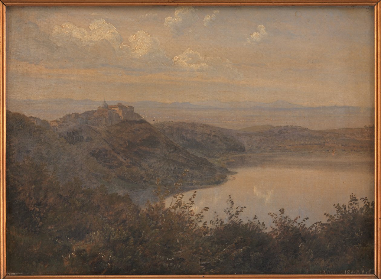 Pohled na Castel Gandolfo, Itálie od Janus La Cour