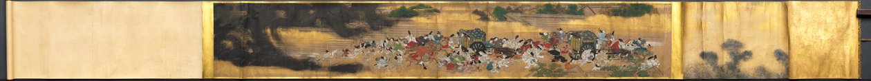 Lidé prchající před ohněm od Japan, Edo period