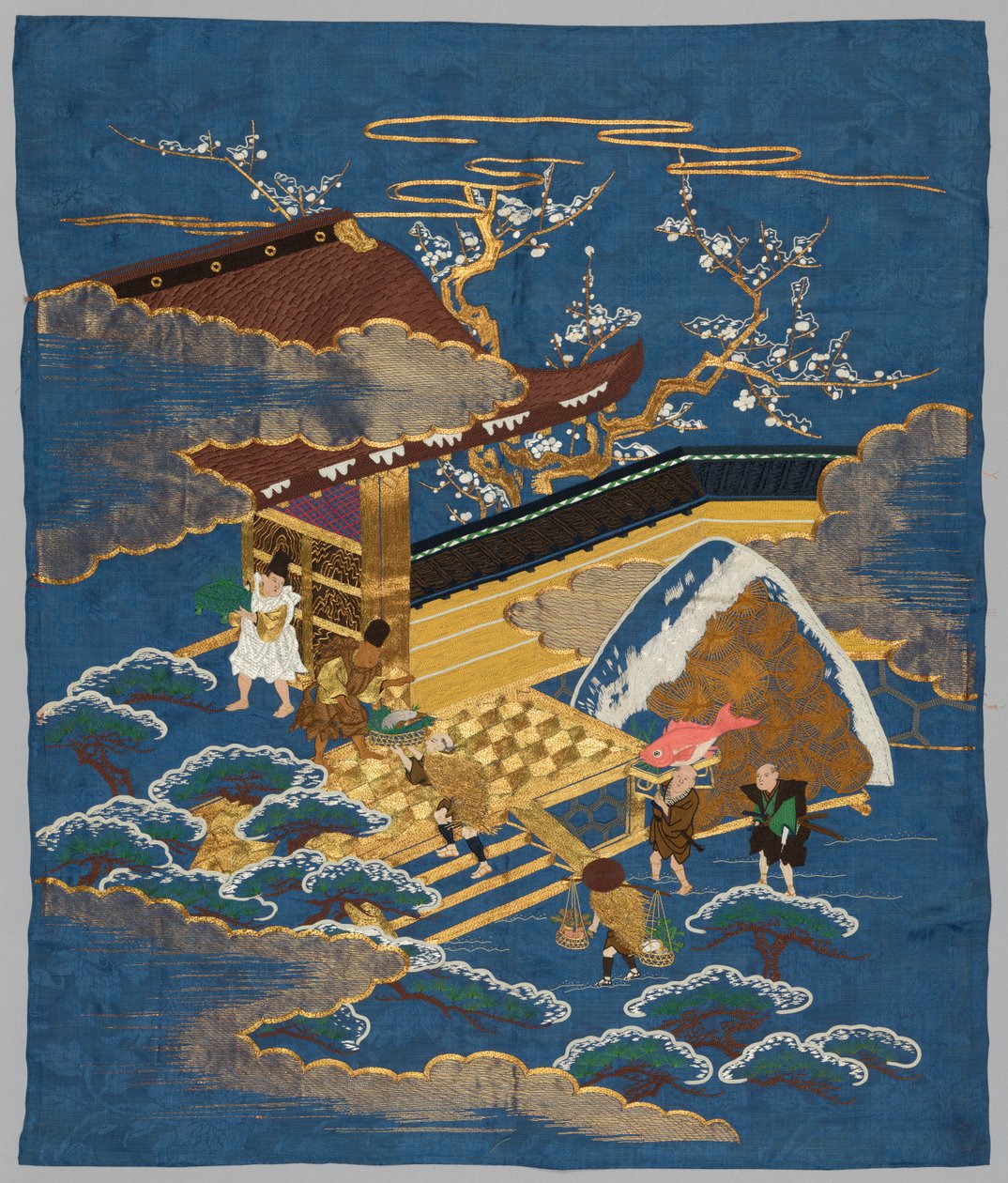 Vyšívaná Fukusa od Japan, late 19th early 20th century