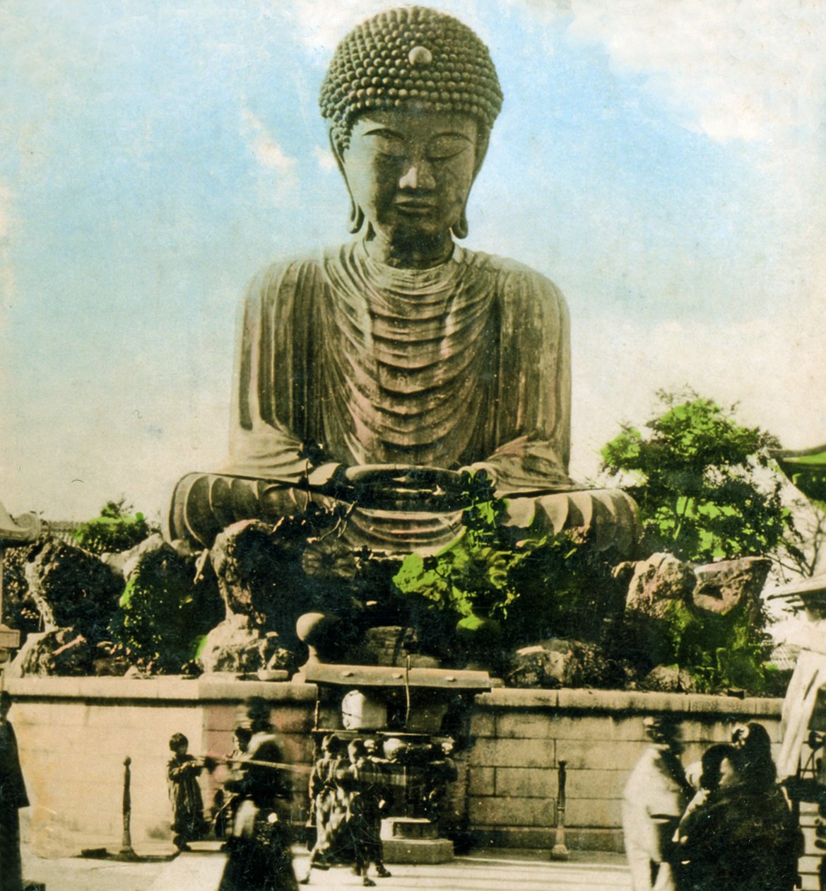Buddha, Kobe, cca 1900 (foto alba) od Japanese Photographer
