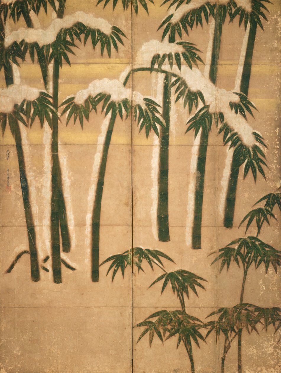 Bambus, období Momoyama (1568-1615) (inkoust na papíře) od Japanese School
