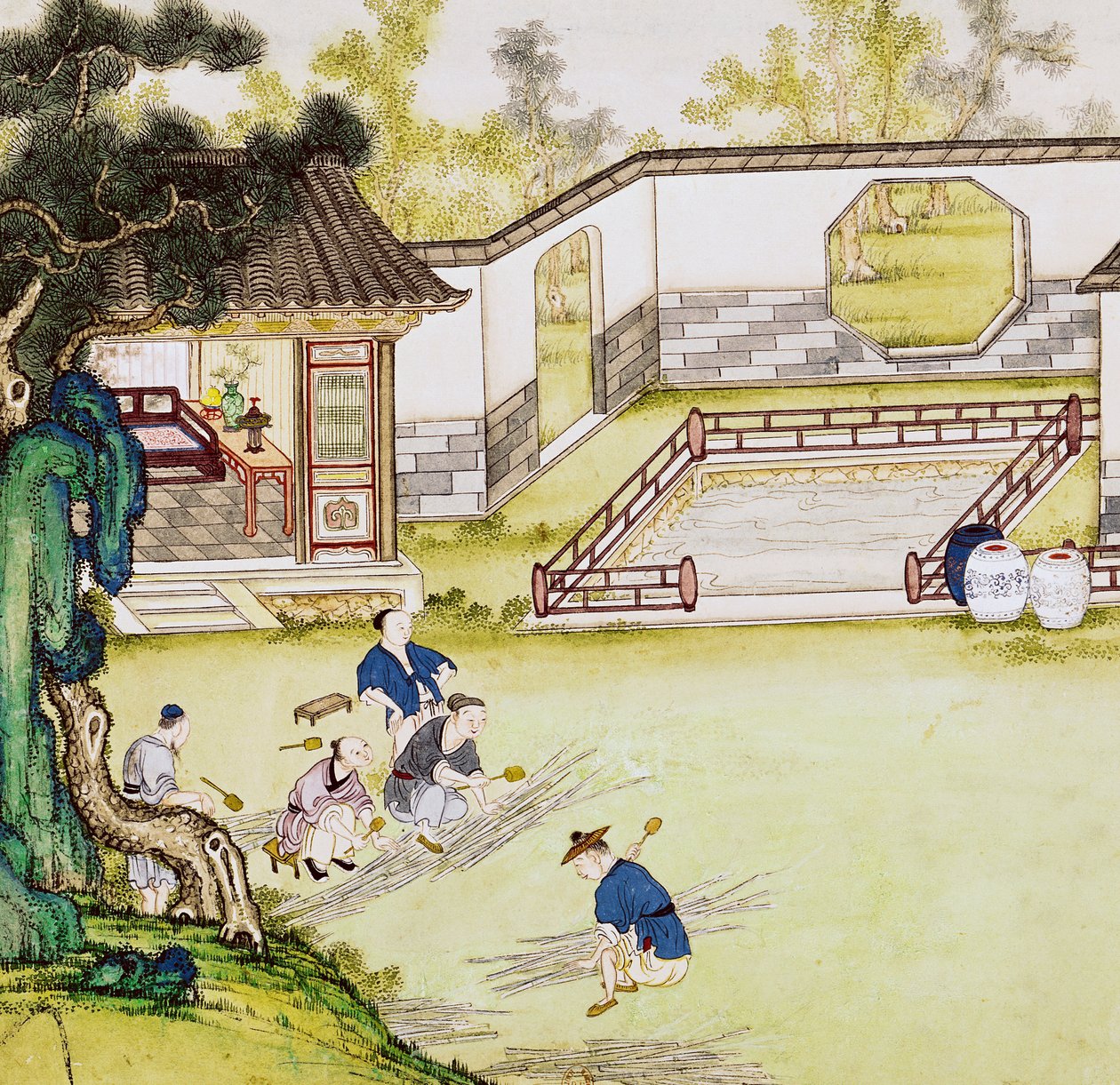 Sbírání bambusu na výrobu papíru od Japanese School