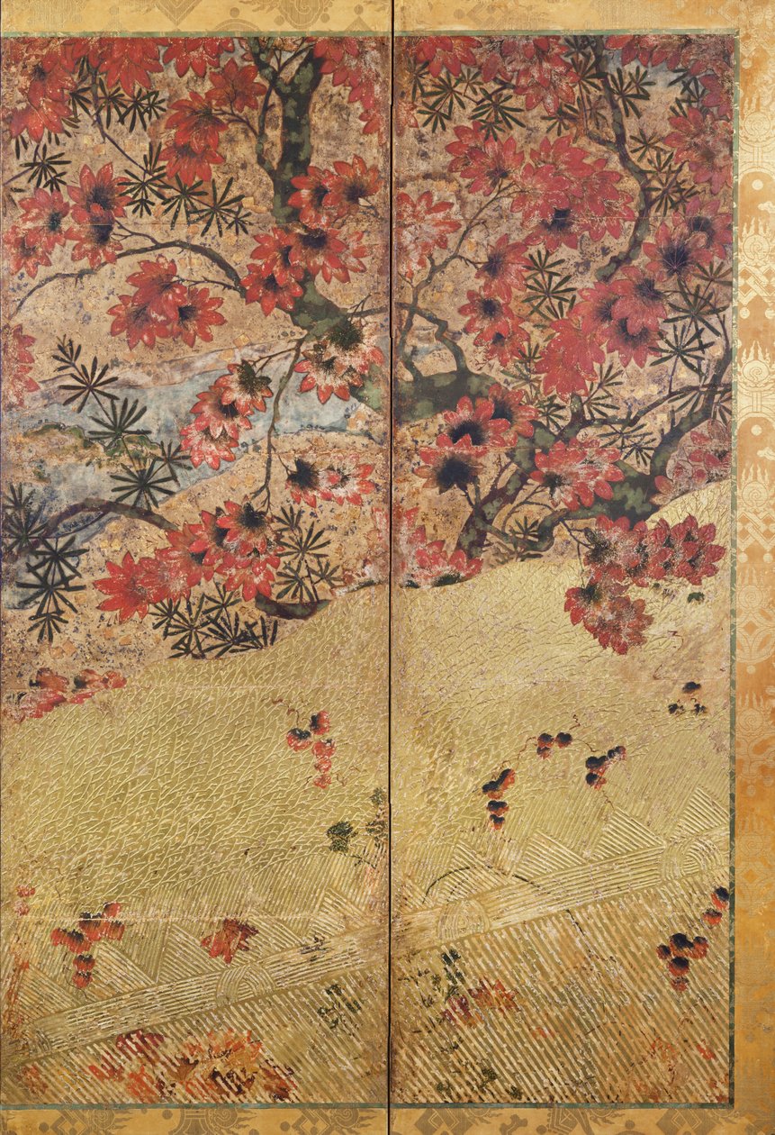 Podzimní rostliny, asi 1550, od Japanese School