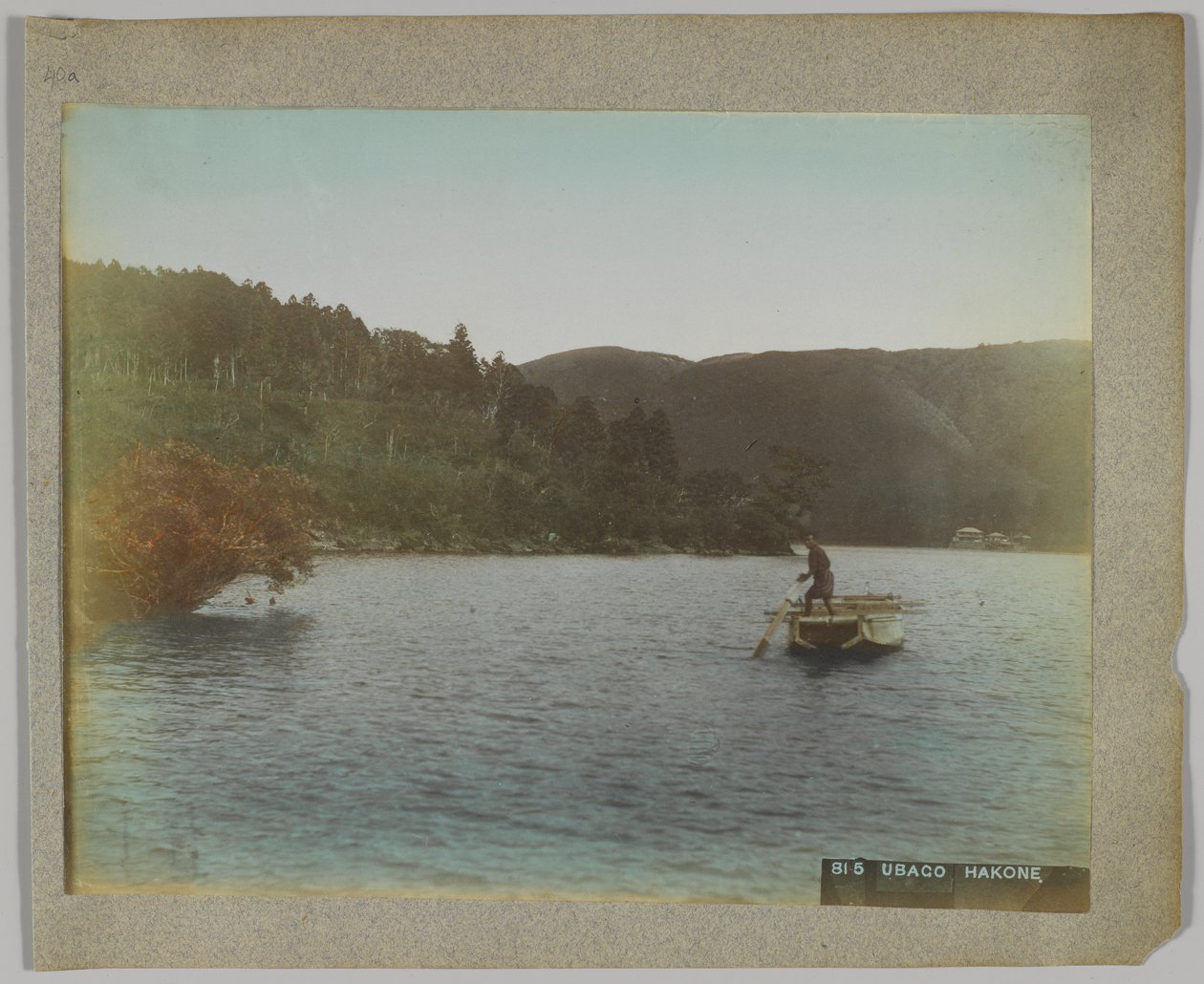 Ubako, Hakone, prefektura Kanagawa, Japonsko (ručně kolorovaná černobílá fotografie) od Japanese Photographer