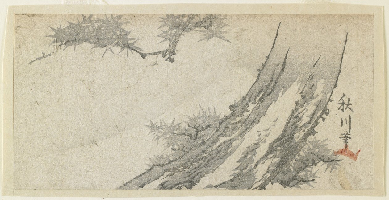 (Javor a hora Fuji), 60.–70. léta 19. století od Japanese School