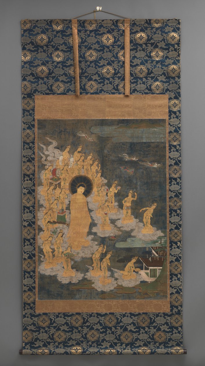 Postava Amida ni Jugo Bodhisattvy Laigo od Japanese School