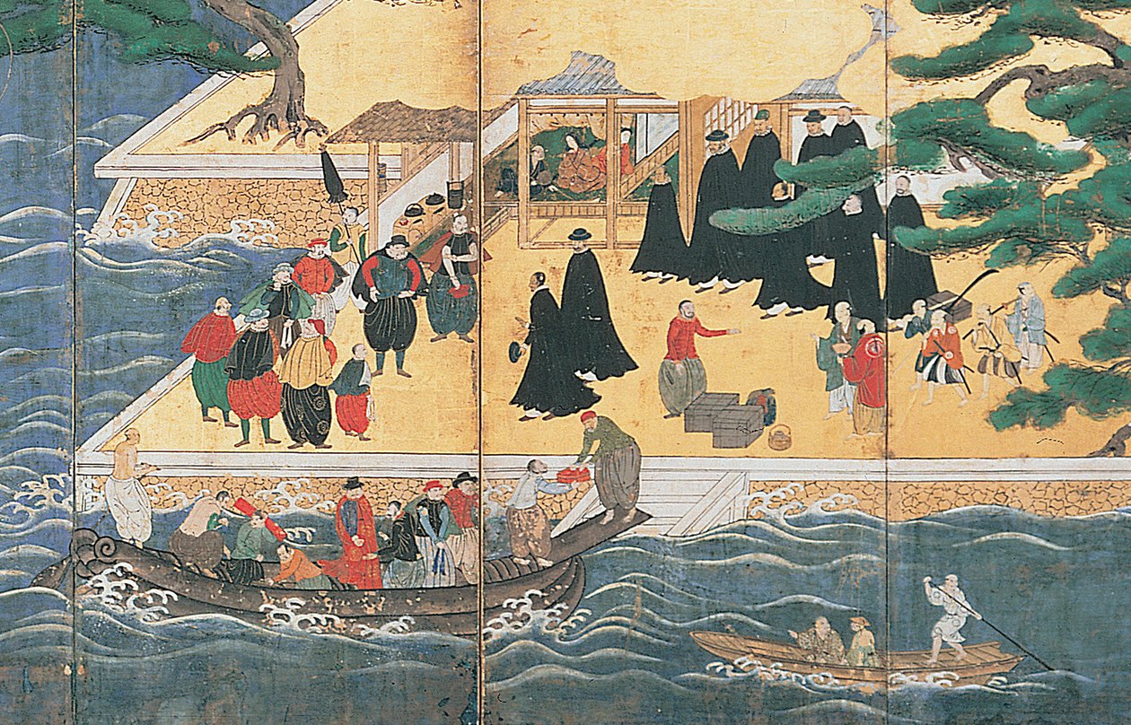 Příchod jižních barbarů od Japanese School