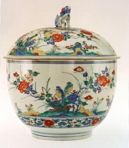 Mísa s víčkem, období Edo (malovaný porcelán) od Japanese School
