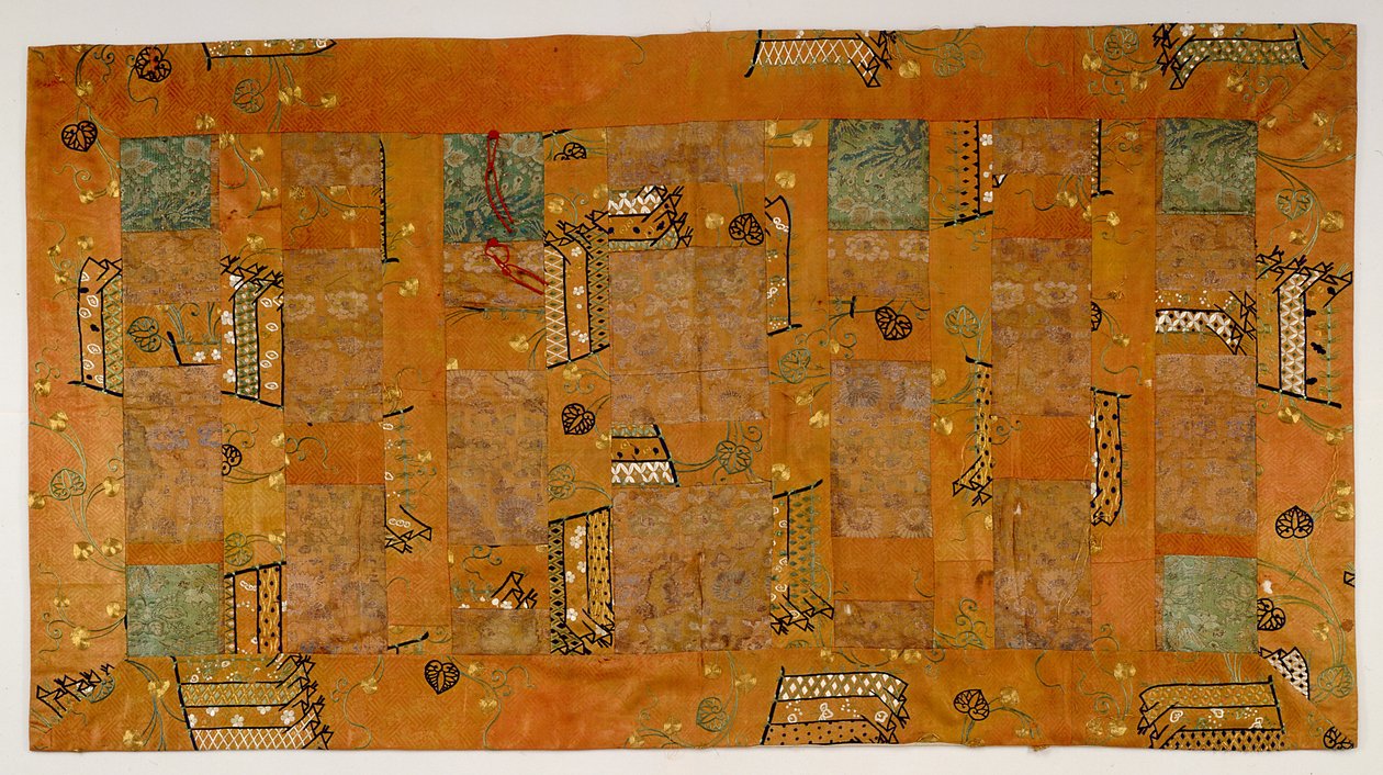 Buddhistické kněžské roucho (Noh-E Kesa, 7 Jo) (foto) od Japanese School