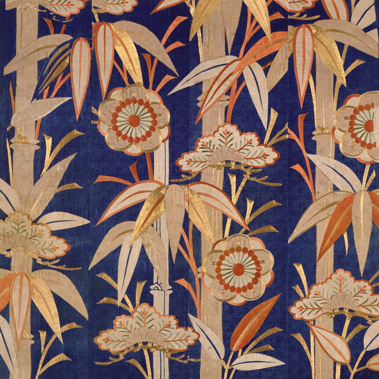Oltářní plátno v buddhistickém chrámu, období Edo (1600-1868) 1805 (hedvábí) od Japanese School