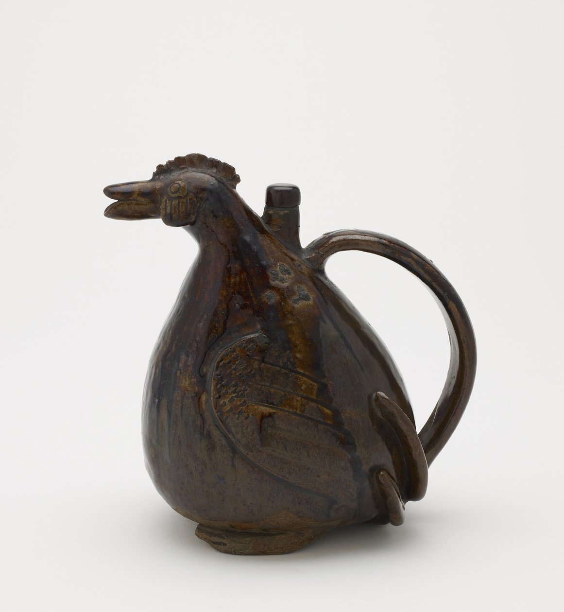 Ewer ve tvaru kohouta, Seto, prefektura Aichi, období Edo (keramika) od Japanese School