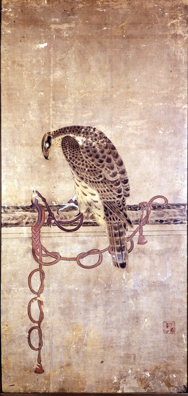 Sokol. Japonské dílo z 15. století od Daysena. Janov, Museo Chiossone. od Japanese School