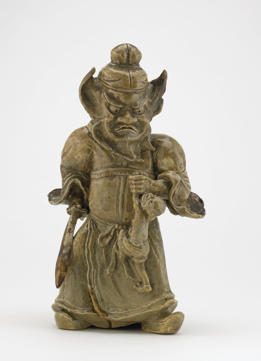 Figurka Shokiho, krotitele démonů, Tokio, období Edo (keramika) od Japanese School